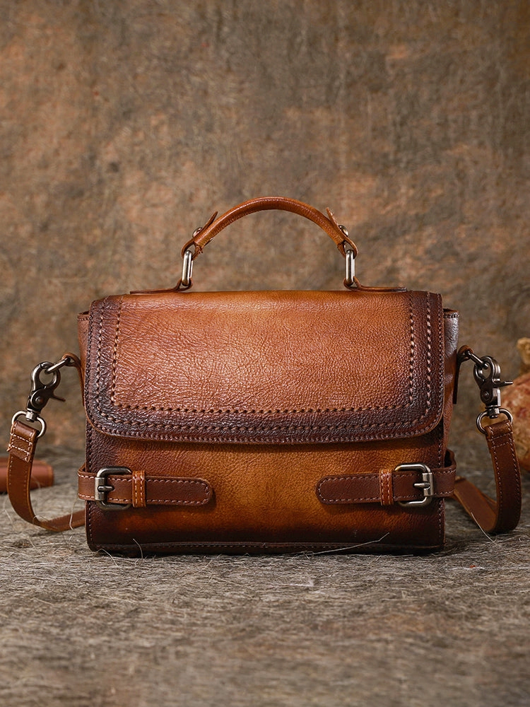 Womens Leather Satchel Bag School Shoulder Bag Best Crossbody Purse for Ladies
