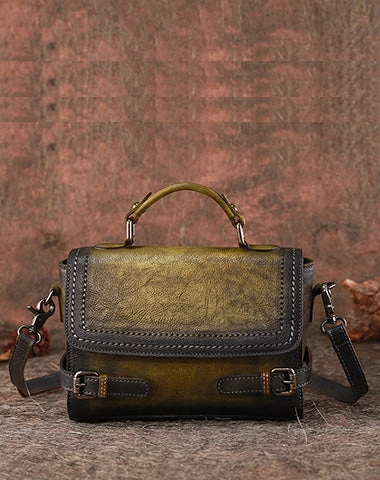 Womens Leather Satchel Bag School Shoulder Bag Best Crossbody Purse for Ladies