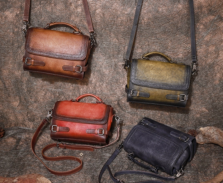 Womens Leather Satchel Bag School Shoulder Bag Best Crossbody Purse for Ladies