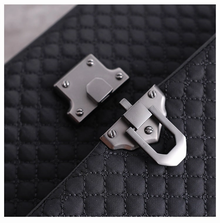 Womens Nylon Mini Shoulder Purse Womens Black Diamond Nylon Chain Shoulder Purse Nylon Chain Purse for Ladies