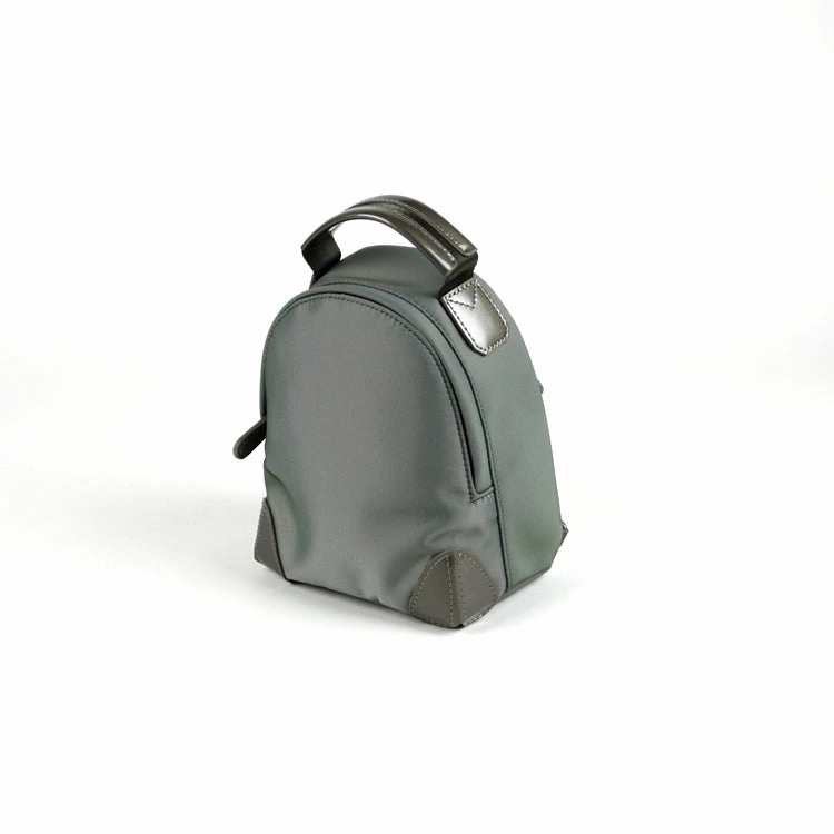 Womens Nylon Small Backpack Purse Khaki Convertible Crossbody Bag Nylon Backpack Shoulder Bag for Ladies