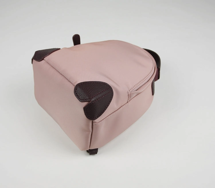 Womens Nylon Small Backpack Purse Khaki Convertible Crossbody Bag Nylon Backpack Shoulder Bag for Ladies