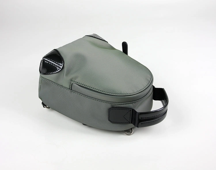 Womens Nylon Small Backpack Purse Khaki Convertible Crossbody Bag Nylon Backpack Shoulder Bag for Ladies