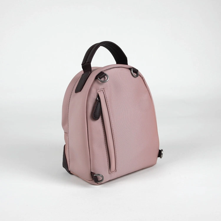 Womens Nylon Small Backpack Purse Khaki Convertible Crossbody Bag Nylon Backpack Shoulder Bag for Ladies