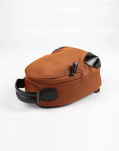 Womens Nylon Small Backpack Purse Khaki Convertible Crossbody Bag Nylon Backpack Shoulder Bag for Ladies
