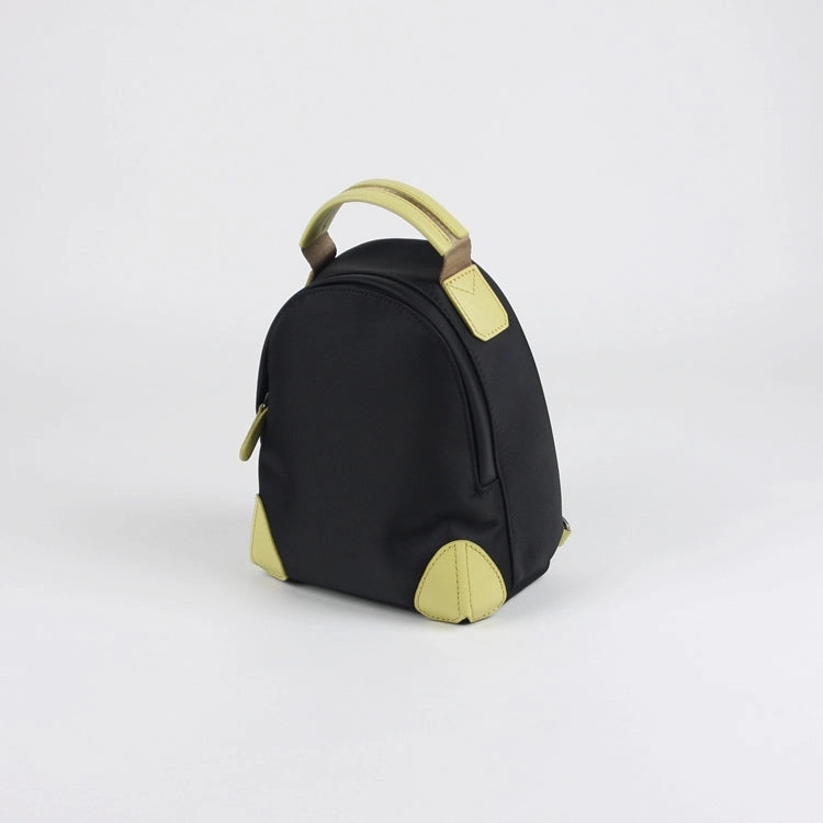 Womens Nylon Small Backpack Purse Orange Brown Convertible Crossbody Bag Nylon Backpack Shoulder Bag for Ladies