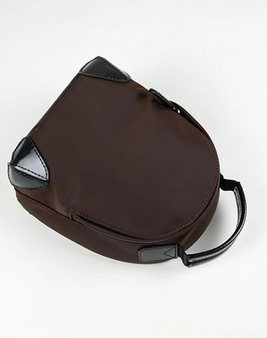 Womens Nylon Small Backpack Purse Orange Brown Convertible Crossbody Bag Nylon Backpack Shoulder Bag for Ladies