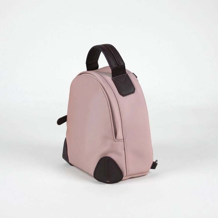 Womens Nylon Small Backpack Purse Orange Brown Convertible Crossbody Bag Nylon Backpack Shoulder Bag for Ladies
