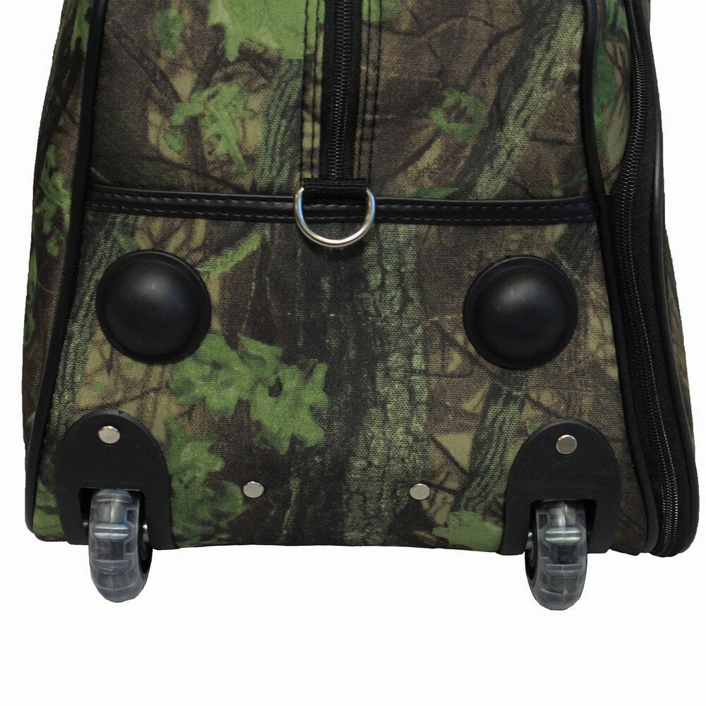 World Traveler Mossy Oak 21-inch Carry-on Rolling Duffle Bag