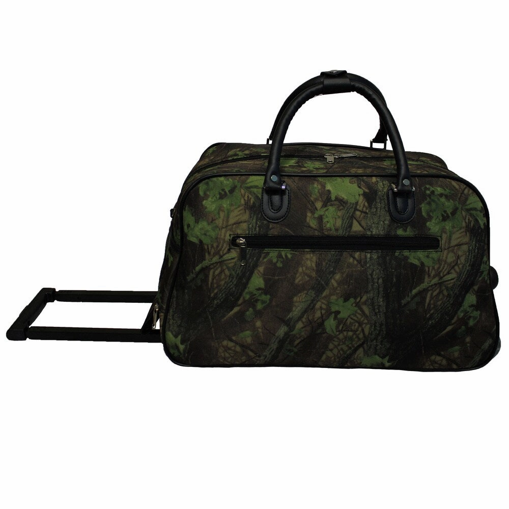 World Traveler Mossy Oak 21-inch Carry-on Rolling Duffle Bag