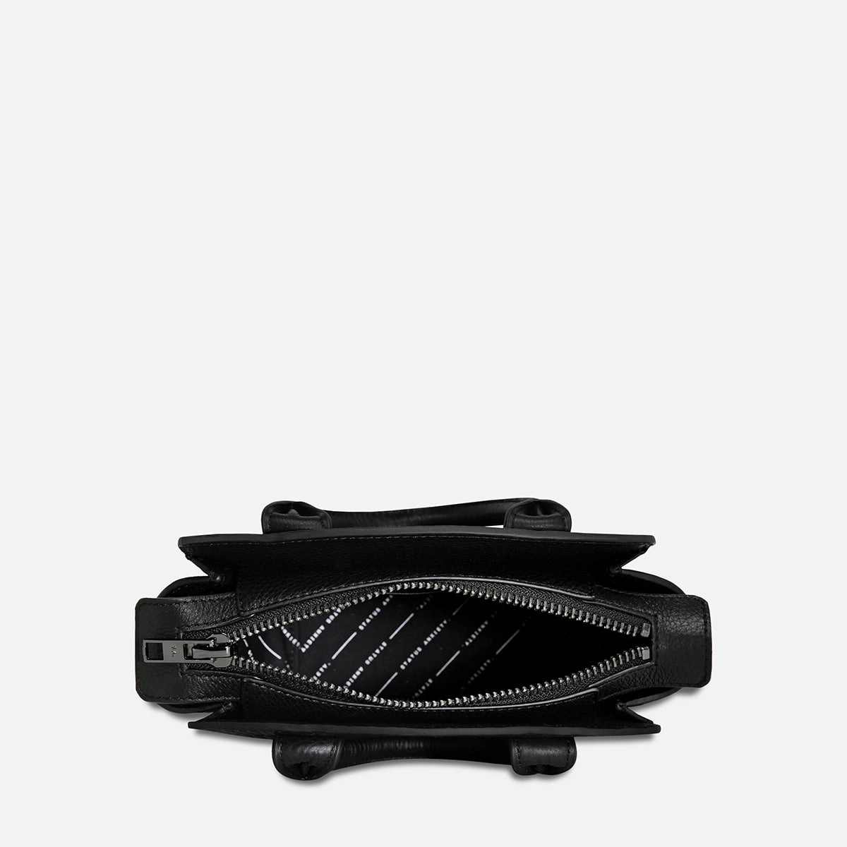 Worst Behind Us Bag - Black Croc Emboss