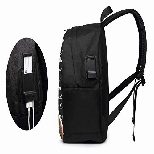 XIXIAO Sam and Colby Student Adult Classic USB Backpack 17 in Laptop Bags Bookbag for School Office Travel