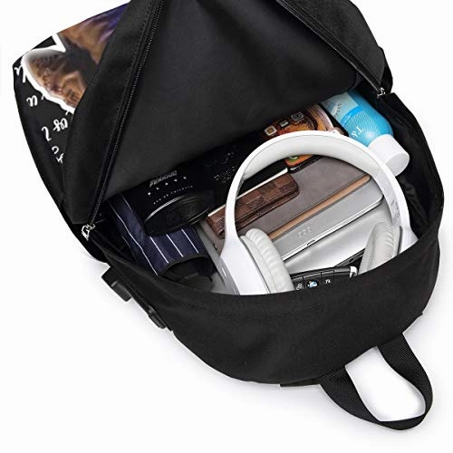 XIXIAO Sam and Colby Student Adult Classic USB Backpack 17 in Laptop Bags Bookbag for School Office Travel