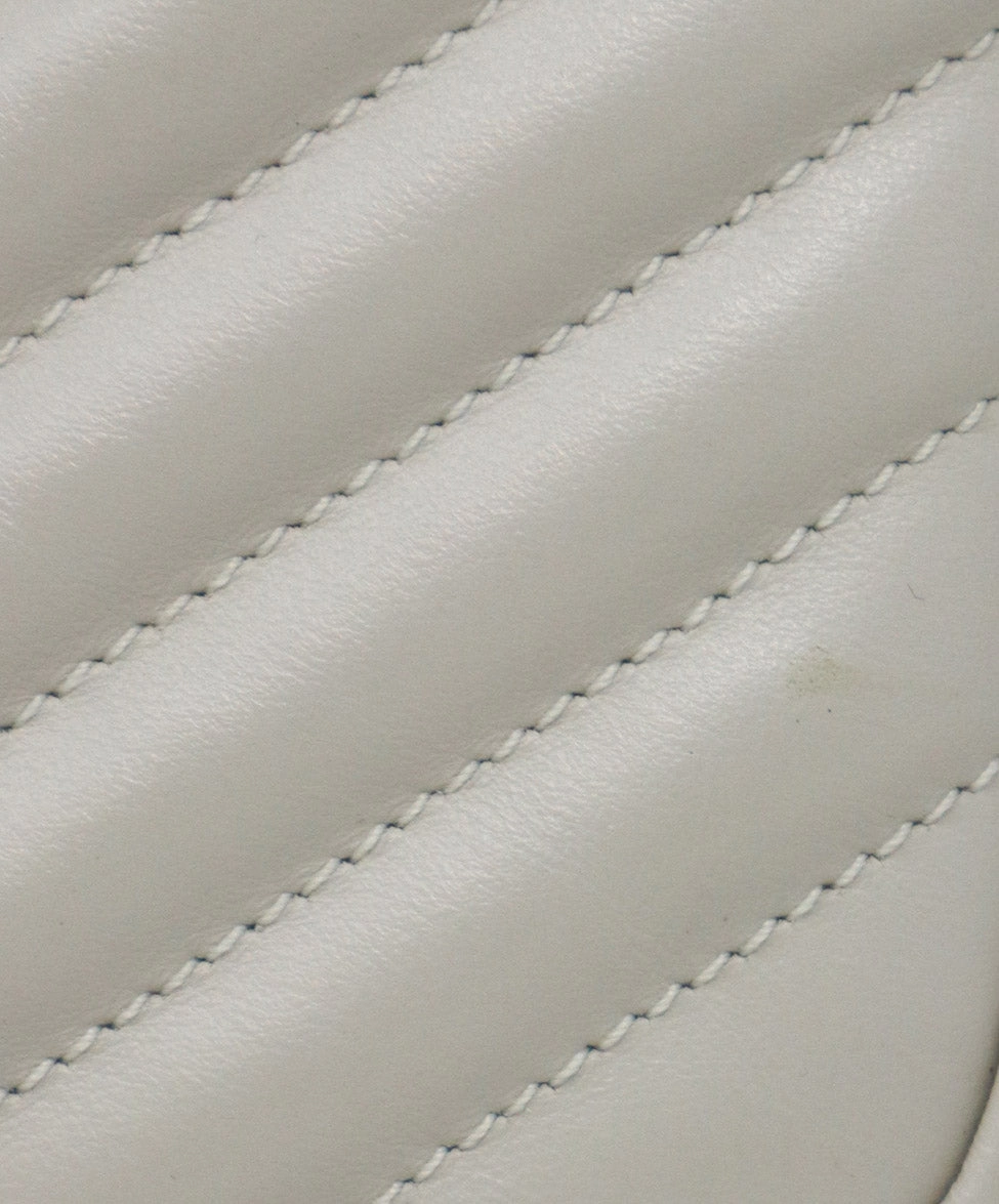 YSL Ivory Quilted Leather Crossbody