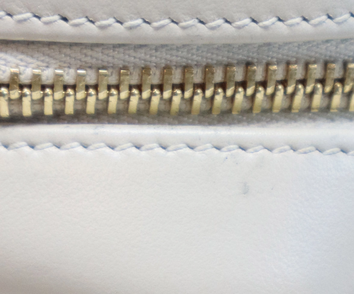 YSL Ivory Quilted Leather Crossbody