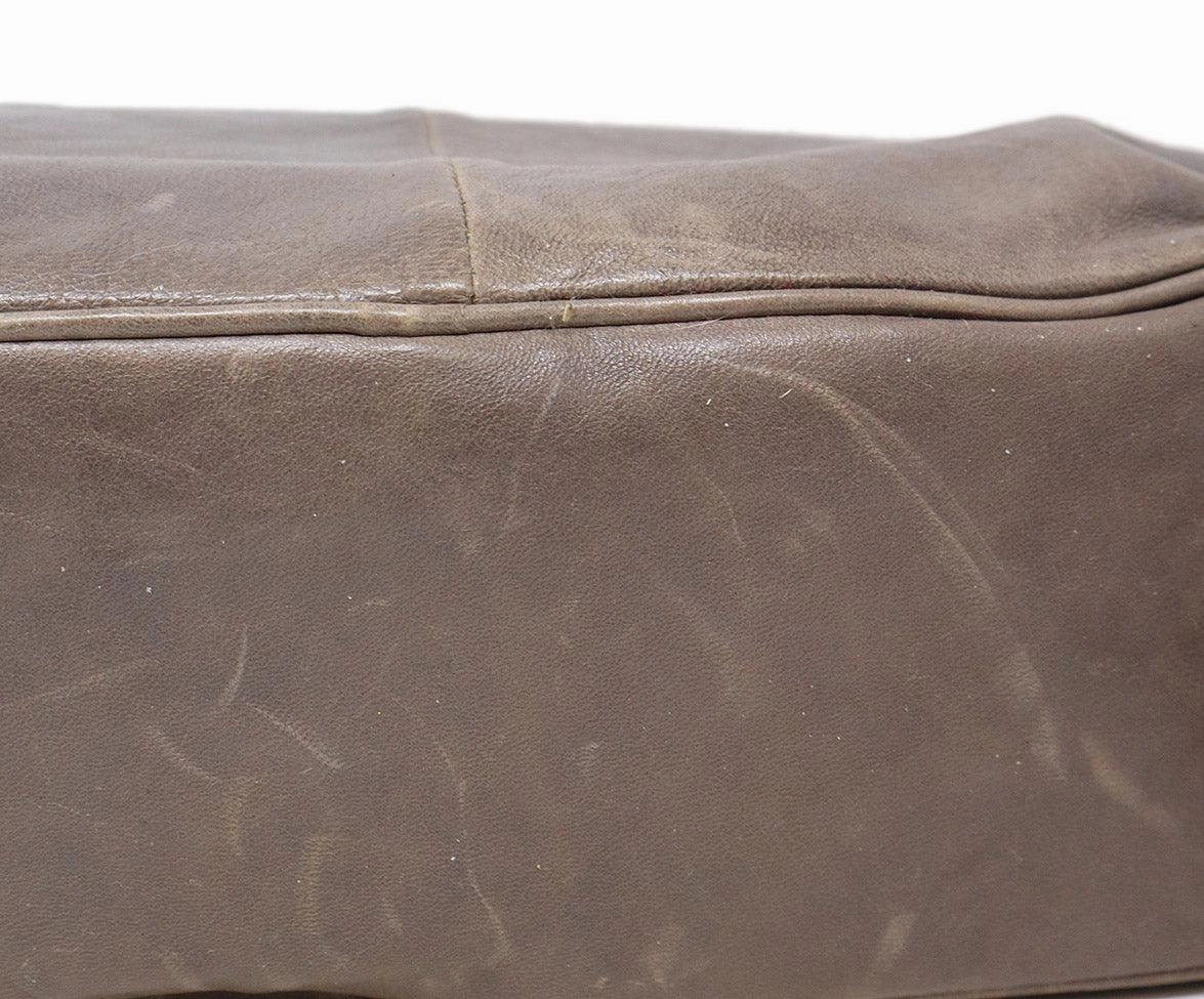 Zac Posen Grey Leather Z Spoke Handbag