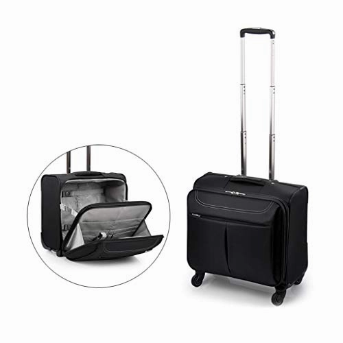 ZH Carry-On Luggage Business Travel Wheeled Rolling Laptop PC Tablet Computer Trolley Backpack, Suitcase Hand Luggage Cabin Approved Bag Lightweight for Trave Men Women