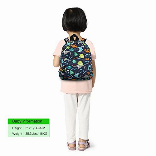 Zicac Children's Cute Canvas Backpacks Mini Rucksack Bag (M, Blue)