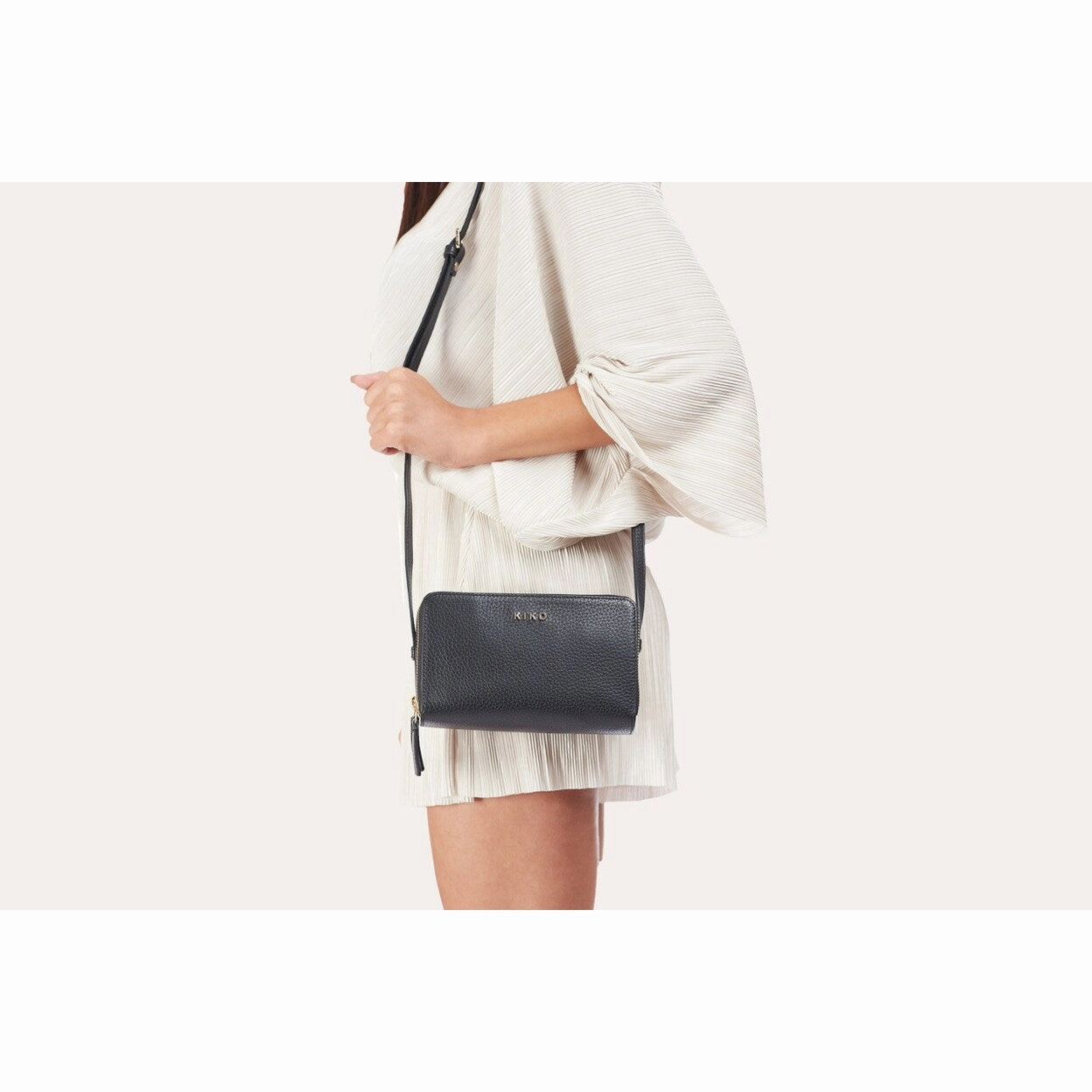 Zip Around Crossbody Pebble