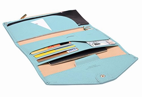 Zoppen Multi-Purpose Rfid Blocking Travel Passport Wallet (Ver.4) Tri-Fold Document Organizer